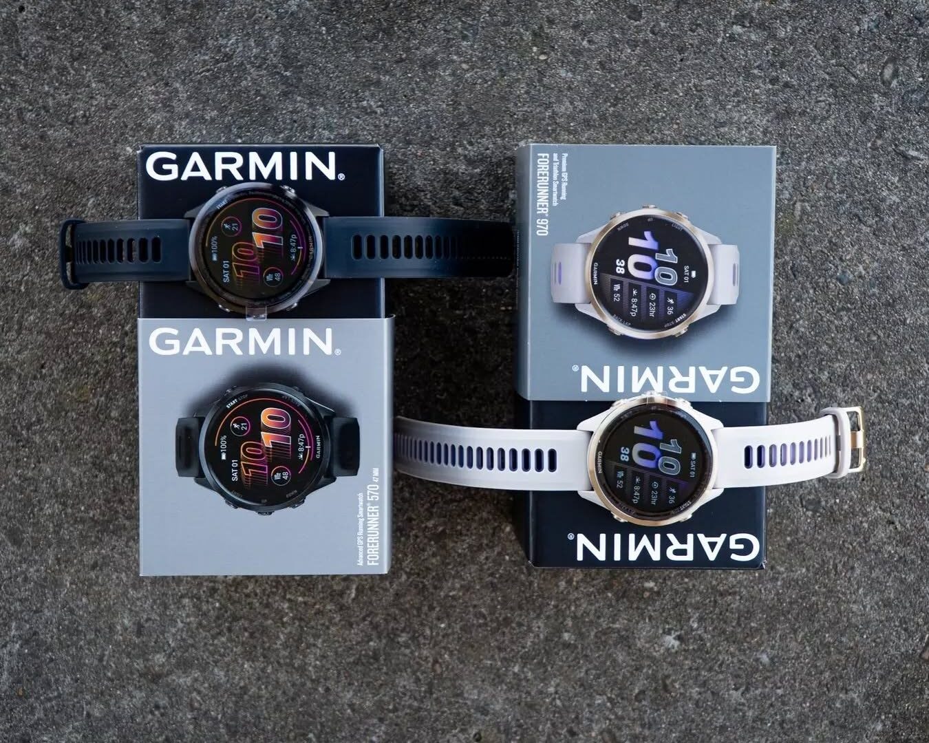 Close-up of Garmin Forerunner 965 top-tier running watch titanium bezel